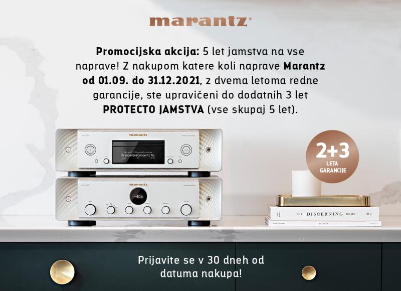 Podarjamo vam dodatno jamstvo na vse Marantz naprave!