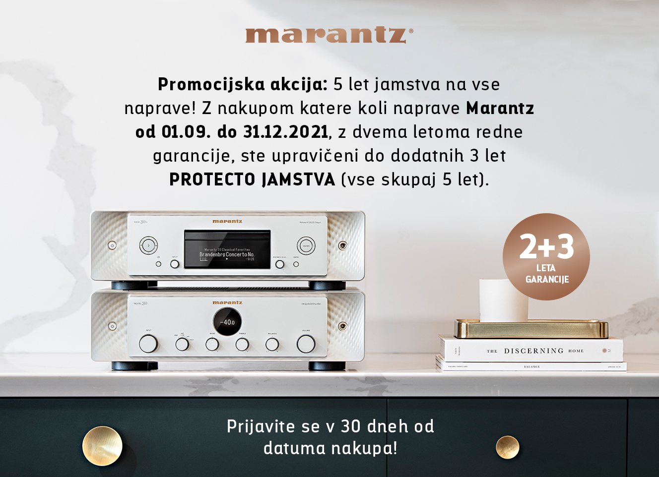 Podarjamo vam dodatno jamstvo na vse Marantz naprave!